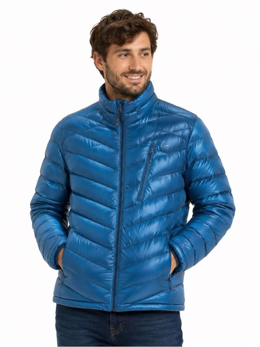 Paradox Men’s Down Puffer Jacket Soft Shell Turquoise Ling Sleeve Winter Active